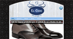 Desktop Screenshot of peleteriaelcisne.com.mx